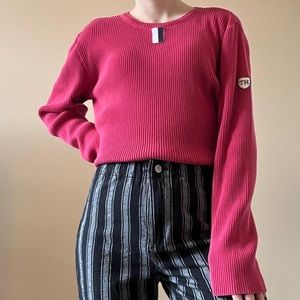 Tommy Hilfiger pink sweater: size large